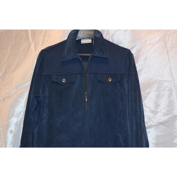 Alfred Dunner Women Size 10 Petite Jacket, Blue Corduroy - Picture 5 of 10